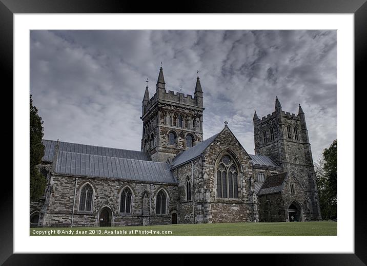 Wimborne minster Framed Mounted Print by Andy dean