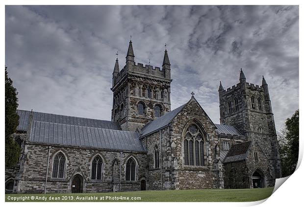 Wimborne minster Print by Andy dean
