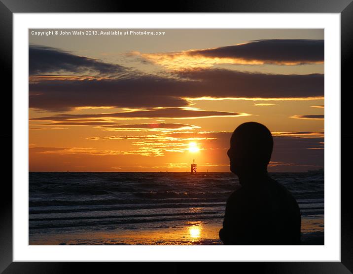 Another Sunset Framed Mounted Print by John Wain