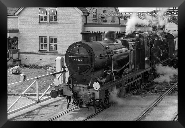 Steam Train 44422 Framed Print by David Tyrer