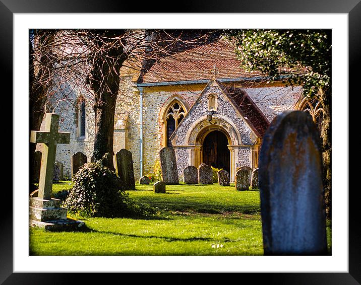 St Mary, Kintbury, Berkshire, England, UK Framed Mounted Print by Mark Llewellyn