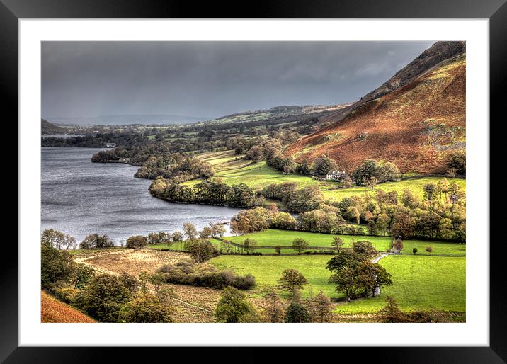 Ulswater Head Framed Mounted Print by David Tyrer