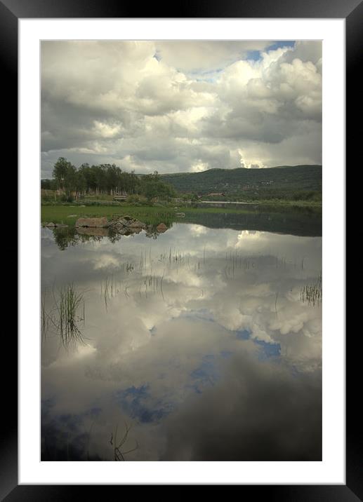 Reflecting on a lake  Framed Mounted Print by Alan Pickersgill