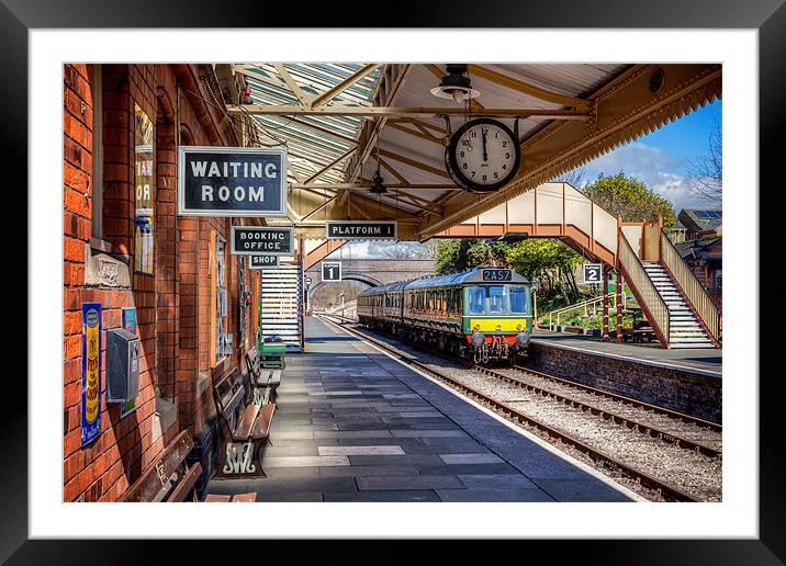 Timeless Toddington Station Snapshot Framed Mounted Print by David Tyrer