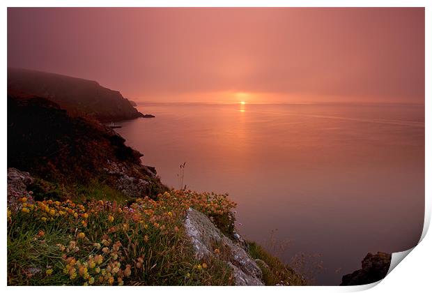 MiSt Pembrokeshire Sunset Print by David Tyrer