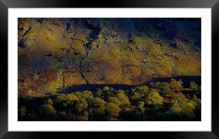 Sundown Serenade over Cumbrian Peaks Framed Mounted Print by David Tyrer