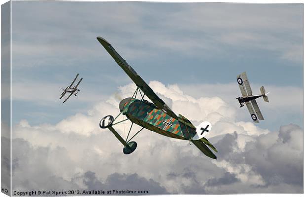 Fokker D VIII - Spoiled for Choice Canvas Print by Pat Speirs