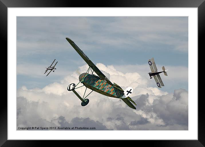 Fokker D VIII - Spoiled for Choice Framed Mounted Print by Pat Speirs
