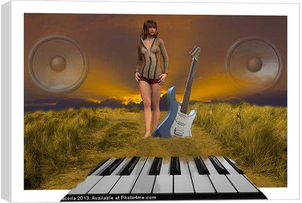 The Sands Of Music Canvas Print by Brian Roscorla