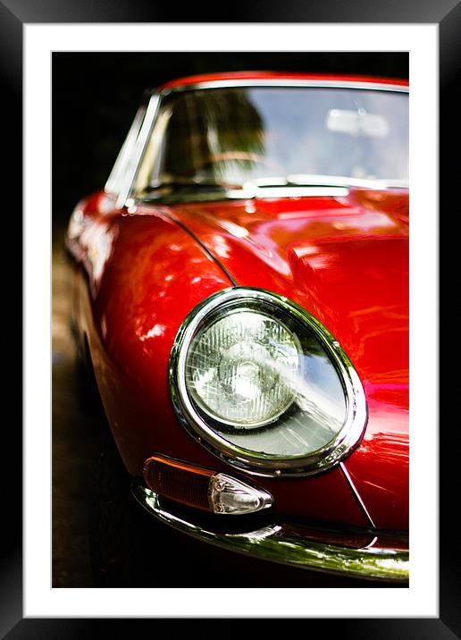 E-Type Framed Mounted Print by Jed Pearson