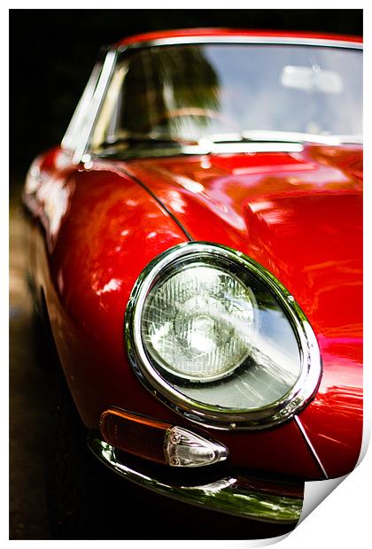 E-Type Print by Jed Pearson
