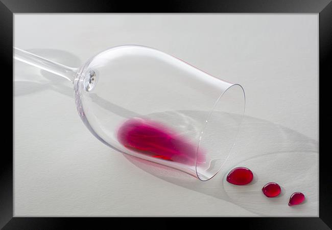 Wine drops Framed Print by Sam Smith