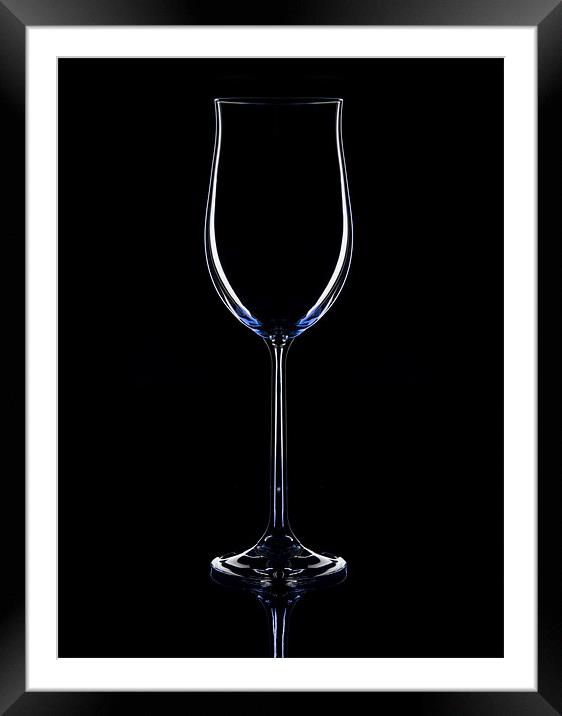 Wine glass Framed Mounted Print by Sam Smith