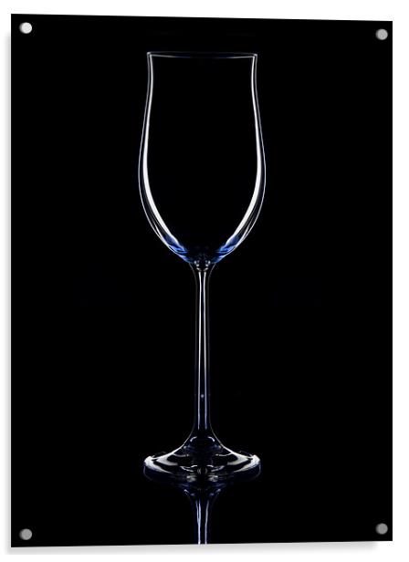 Wine glass Acrylic by Sam Smith