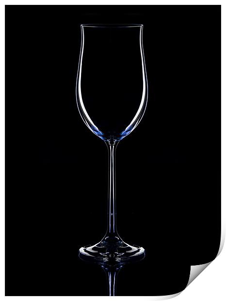 Wine glass Print by Sam Smith