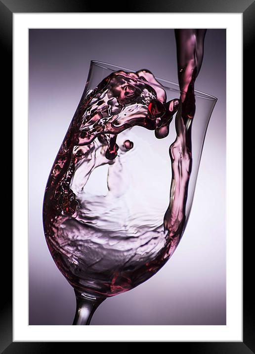 Pouring wine Framed Mounted Print by Sam Smith