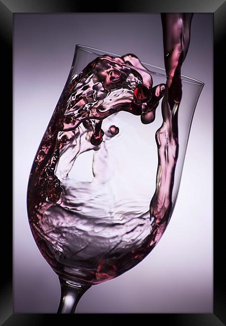 Pouring wine Framed Print by Sam Smith