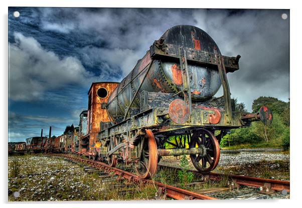 Dunaskin Railway Heritage Centre, Ayrshire Acrylic by Donald Parsons