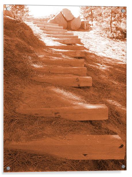 THIRTEEN STEPS Acrylic by Robert Happersberg