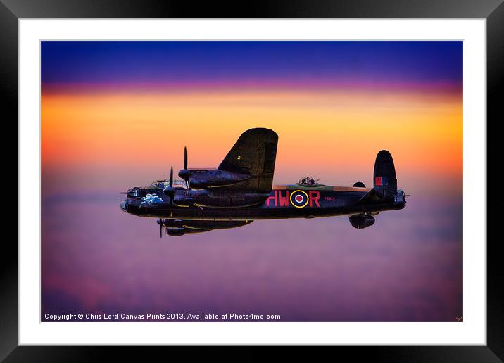 Lancaster at Dawn Framed Mounted Print by Chris Lord