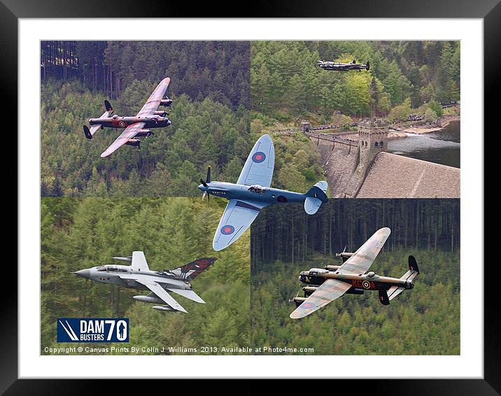Dambusters 70 Years On The Derwent Dam Framed Mounted Print by Colin Williams Photography