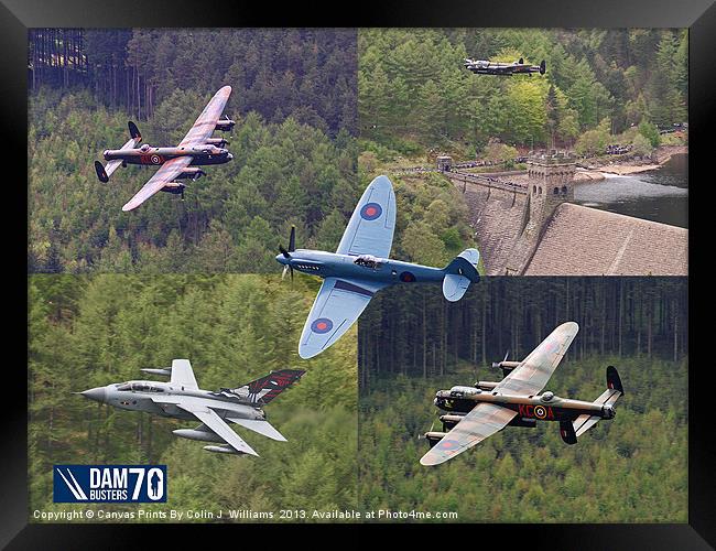 Dambusters 70 Years On The Derwent Dam Framed Print by Colin Williams Photography