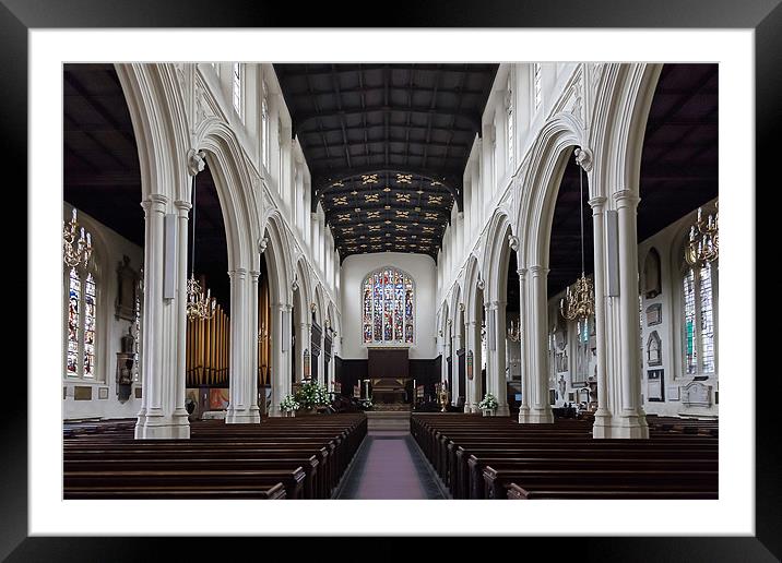 Saint Margarets Church - Westminster Abbey Framed Mounted Print by David Tyrer