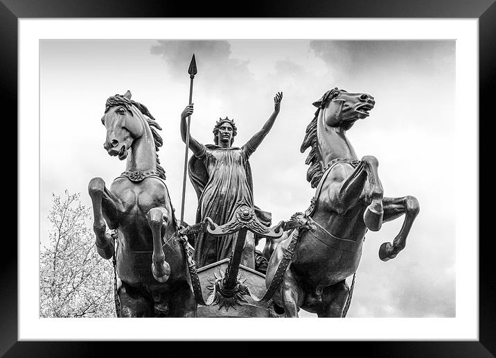 Warrior Queen Framed Mounted Print by David Tyrer