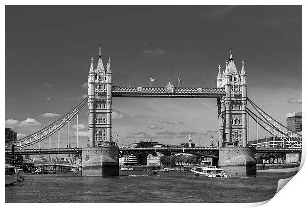 London Bridge Print by David Tyrer