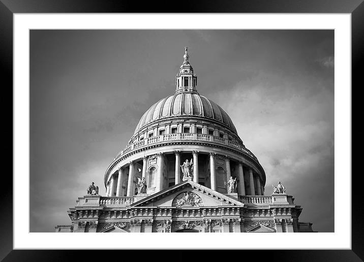 Saint Pauls Cathedral Framed Mounted Print by David Tyrer