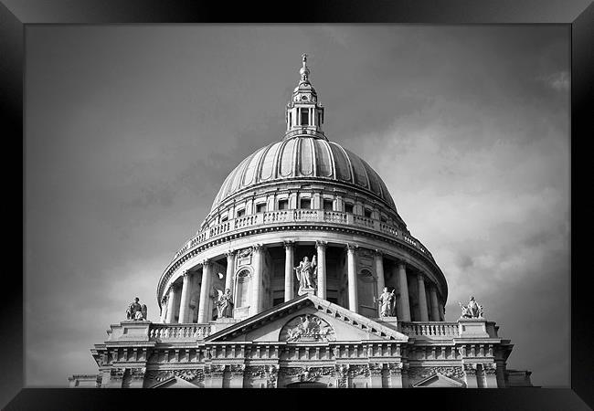 Saint Pauls Cathedral Framed Print by David Tyrer
