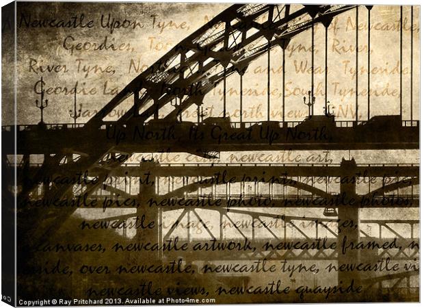 Newcastle Keywords Canvas Print by Ray Pritchard