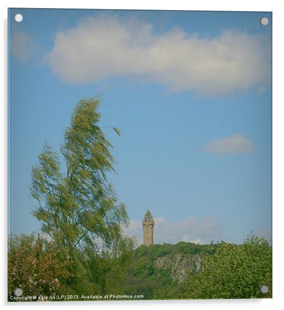 wallace monument4 Acrylic by dale rys (LP)
