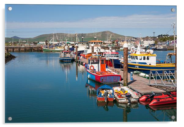 Dingle Harbour Acrylic by David Tyrer