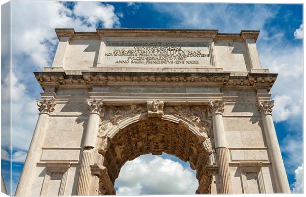 Arch of Titus Canvas Print by David Tyrer