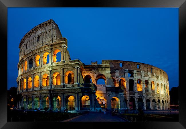 The Colloseum Framed Print by David Tyrer