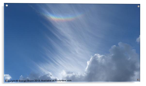 Rainbow cloud Acrylic by George Bruce