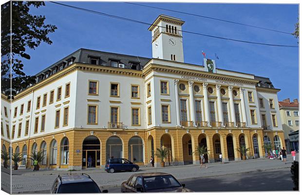 Sliven Town Hall Canvas Print by Tony Murtagh
