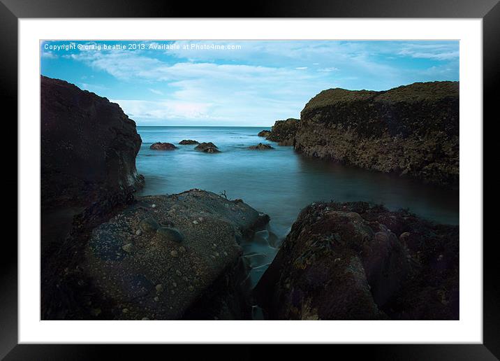 Rolling Waves Framed Mounted Print by craig beattie