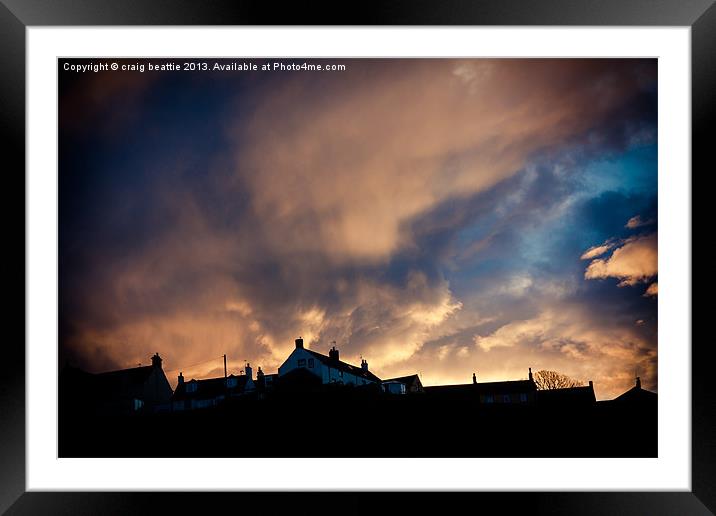 Angry Sky Framed Mounted Print by craig beattie