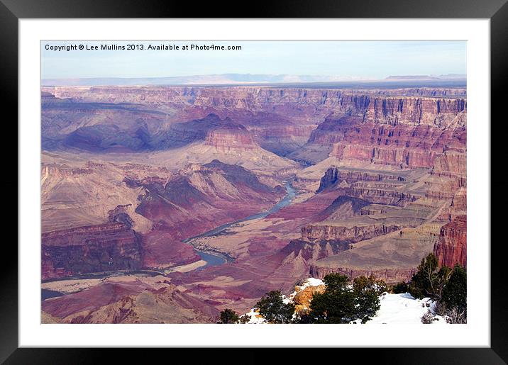 The Colorado River Framed Mounted Print by Lee Mullins