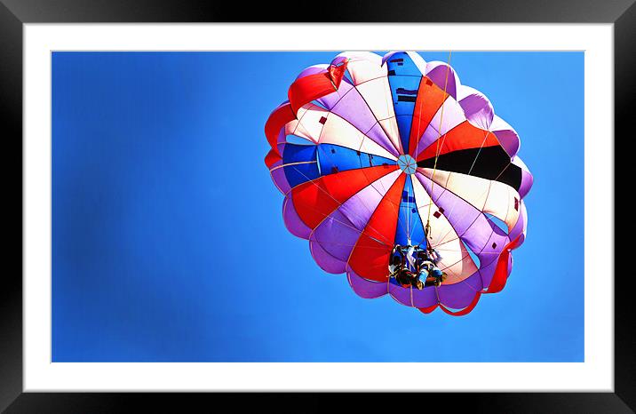 Patched up para Gliders Framed Mounted Print by Arfabita  