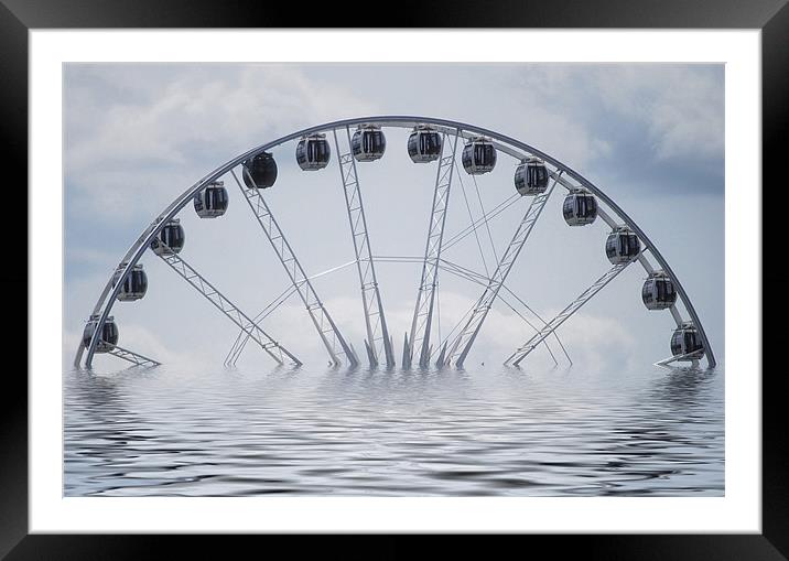Water Wheel Framed Mounted Print by Karen Martin