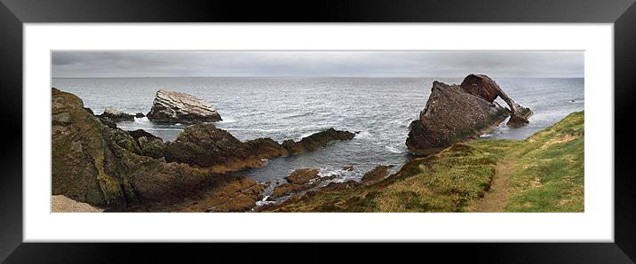 Bow-Fiddle Rock, Scotland Framed Mounted Print by Donald Parsons