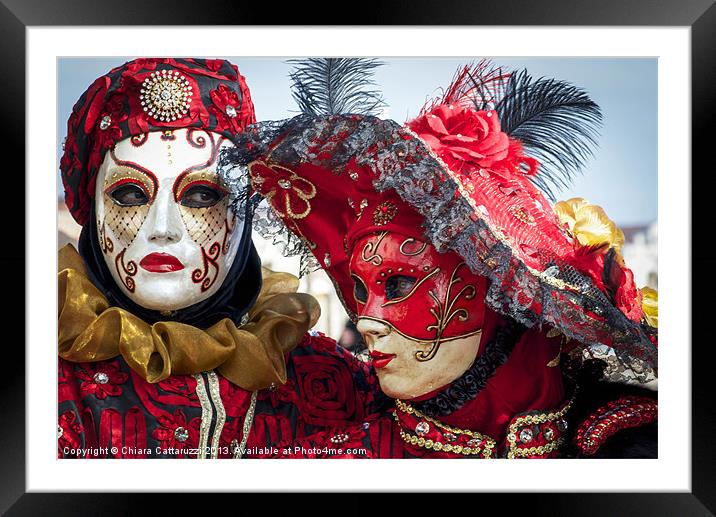 Carnival in Red! Framed Mounted Print by Chiara Cattaruzzi