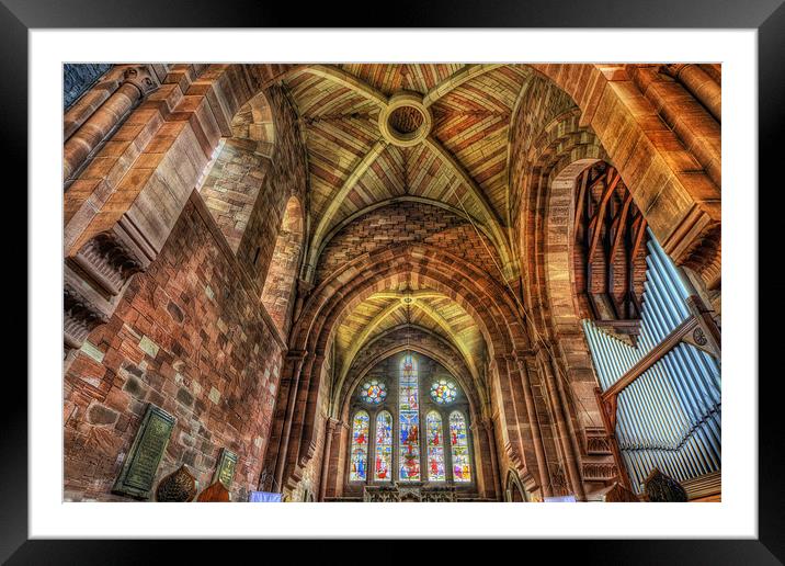 St Mary Architecture Framed Mounted Print by Ian Mitchell