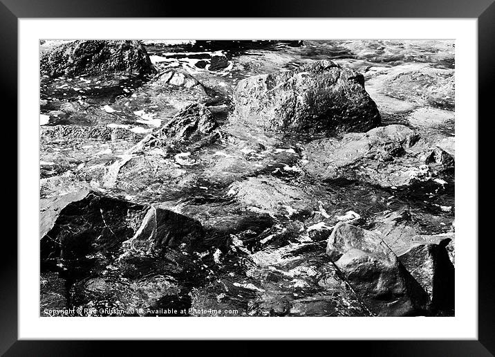 AG Rocks 1 Mono Framed Mounted Print by Rod Ohlsson