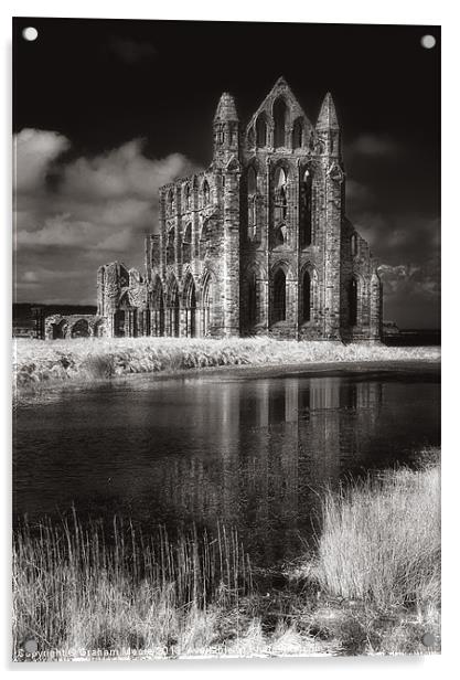 Whitby Abbey Acrylic by Graham Moore