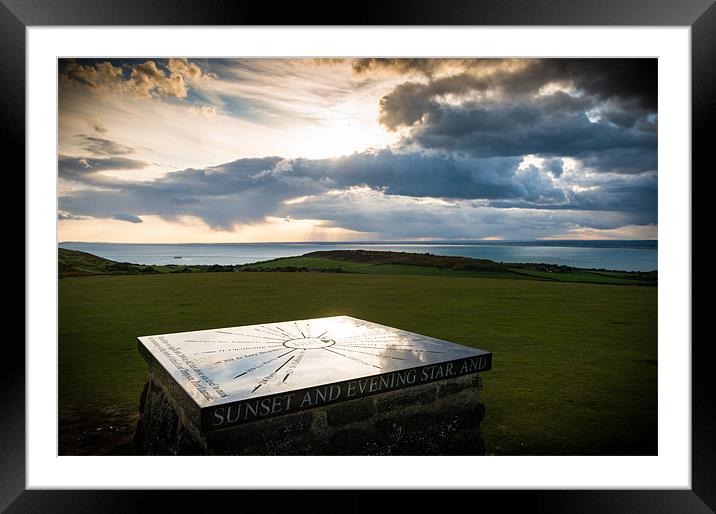 Compass Stone - Tennyson Monument Framed Mounted Print by Ian Johnston  LRPS