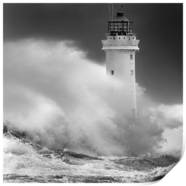 New Brighton Lighthouse Print by Rob Lester